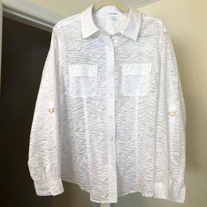 Calvin Klein White Button Down